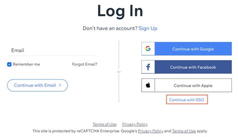 wix vista login|SSO: Setting Up Single Sign